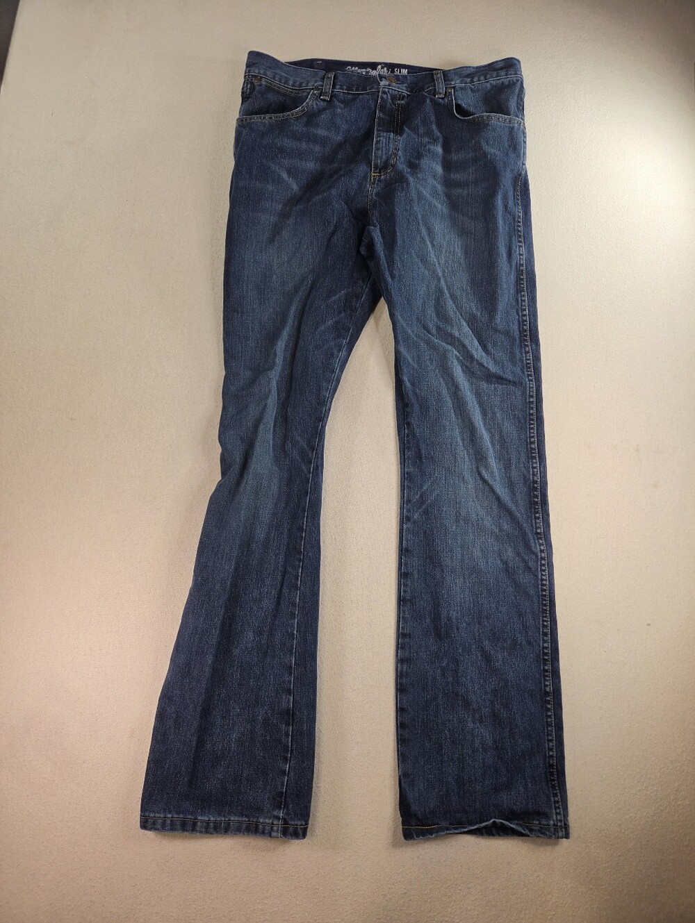 Wrangler Retro Slim Boot Dark Wash Jeans 36x36 - Picture 3 of 6